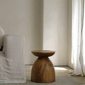 Taburete bajo de madera maciza de estilo chino, mesita de noche tallada, mesa de centro, muelle, mesa auxiliar, taburete para el hogar, casa de familia, <span class=keywords><strong>Metal</strong></span> - Product Image 4