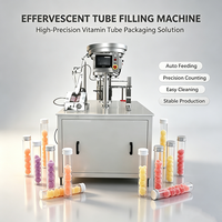 Machine automatique de comptage et de remplissage de tubes de comprimés effervescents de type rotatif