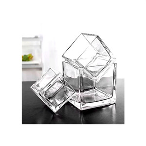 Gut gestaltete blau weiße <span class=keywords><strong>Eifel</strong></span> turm Bernstein Glasvase Großhandel - Product Image 6