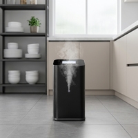 Diffuseur d'arômes intelligent électrique sans eau, diffuseur de parfum d'ambiance en métal noir, diffuseur d'huiles essentielles de luxe