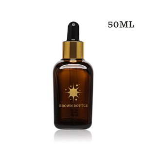 Botellas de Vidrio Ámbar de Alta Calidad para Suero para el Cuidado de la Piel, Cuadradas, de Lujo, con Gotero, de 15 ml, 25 ml, 50 ml, 100 ml, con Serigrafía, para Esencias Cosméticas - Product Image 5