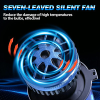 Ampoule de phare projecteur bi-LED H4 Espumoso Mini à double faisceau Hi/Lo avec électrovanne et lentille Fisheye pour voiture et moto