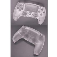 Coque de remplacement transparente pour manette PS5, kit complet DIY avec outils et capuchons de joysticks