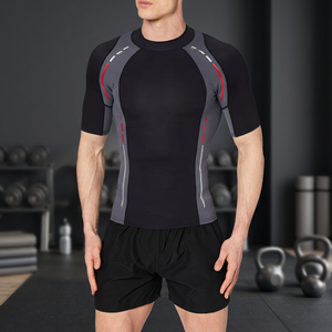 Haut de compression à manches longues en néoprène à séchage rapide pour femme – Noir, Gris, Rouge - Product Image 3