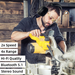 耳保護具 ノイズキャンセリング PPE 工業用電子耳保護具 作業用聴覚保護具 Bluetooth 5.4 - Product Image 3