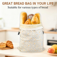Grand sac de conservation réutilisable en cire d'abeille pour pain au levain 13x17'' – Gardez vos pains frais – Sacs à pain en cire d'abeille pour pain fait maison avec fermeture éclair