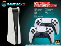 NOUVELLE Console de Jeu TV P5 PLUS avec Manettes Sans Fil Doubles 2.4G, 4K HD, 40000+ Jeux, 128 Go, Prise en Charge de 2 Joueurs