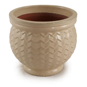 Pot de fleurs en céramique au profil fin, design étroit, respirant, sur pied, pour balcon - Product Image 3