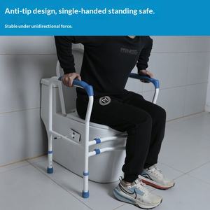 Barra de Apoyo para Inodoro Personalizada para Personas Mayores, Equipo de Rehabilitación Asistencial para Baño de Mujeres Embarazadas, Capacidad de 150 kg, Sin Perforación, Fácil Instalación - Product Image 3