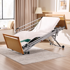 <span class=keywords><strong>Lit</strong></span> d'hôpital <span class=keywords><strong>électrique</strong></span> à 5 fonctions pour la maison, <span class=keywords><strong>lit</strong></span> médical <span class=keywords><strong>électrique</strong></span> en bois pour les soins à domicile, <span class=keywords><strong>lit</strong></span> réglable pour personnes âgées - Product Image 1