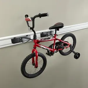 JH-Mech-gancho de pared para bicicleta, estante de almacenamiento Horizontal, fácil de instalar, dos paquetes