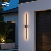 Applique murale LED linéaire en aluminium pour décoration de villa et d'hôtel pour éclairage de projet de cour