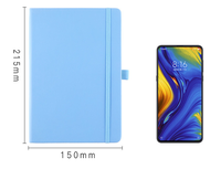 Carnet à couverture rigide en cuir PU souple format A5, ruban élastique personnalisé couleur sublimée, best-seller