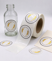 Autocollant adhésif personnalisé avec votre logo, autocollant en papier imperméable pour flacon cosmétique
