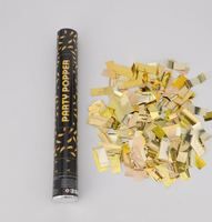 Canon à confettis en papier écologique durable pour les fêtes de remise de diplômes, de mariage, d'anniversaire, de Noël, d'Halloween - Réutilisable et longue durée