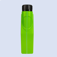Bouteille en plastique vide d'huile moteur de moto 1L HDPE vert noir marron 1000 ml 1litre pour moteur