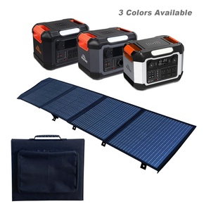 Station d'alimentation portable multifonction 1200W IP65 avec batterie, prises solaires USB pliables, communication CAN 48V - Product Image 5