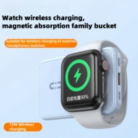 Banque d'alimentation portable à charge magnétique rapide 20W 5000mah 10000mah Quatre capacités de câbles Charge sans fil pour diverses montres