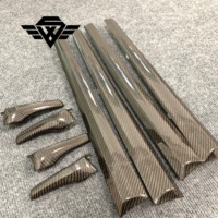 Panneaux de porte intérieurs en fibre de carbone forgée pour Toyota Hilux 2015 à 2026, remplacement direct OE, finition carbone véritable personnalisée