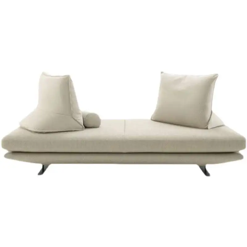 Canapé de salon minimaliste italien à main levée double face assis tissu art latex sans accoudoir canapé