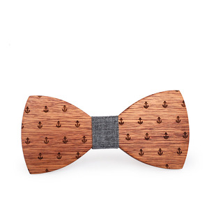 Nouveautés 2026 : Nœuds <span class=keywords><strong>Papillon</strong></span> en <span class=keywords><strong>Bois</strong></span> Motif Ancres de Bateau, Écologiques, Rouges, pour Hommes Adultes, Cadeaux de <span class=keywords><strong>Mariage</strong></span> et Accessoires de Marié - Product Image 6