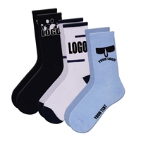 Chaussettes en coton décontractées pour hommes de haute qualité avec logo personnalisé, confortables, antibactériennes, avec logo sur le bas, sublimation, ODM, vente en gros