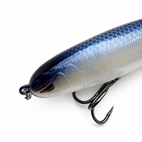 Leurre de pêche articulé LUSHAZER 100mm 13g, appât dur flottant à queue rotative, pour brochet, perche et autres poissons, avec hameçon triple