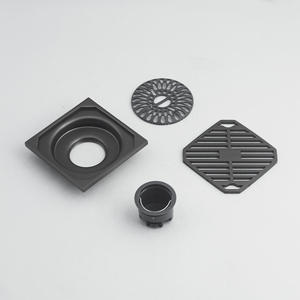 Filtro per <span class=keywords><strong>scarico</strong></span> a pavimento KAWAL 9cm, in metallo color canna di fucile, ottagonale, testurizzato, monouso, di lusso, dal design moderno, anti-odore, a drenaggio rapido - Product Image 6