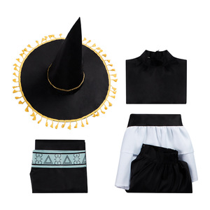 Costume de cosplay Coco Witch, robe de magie noire avec chapeau pointu, tenue d'Halloween pour adulte - Product Image 3