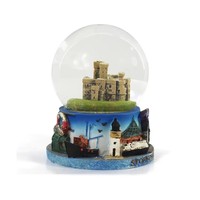 Modèle de construction de ville artificiel personnalisé sculpture résine artisanat boule à neige décoration de la maison figurine voyage cadeau souvenir art affichage