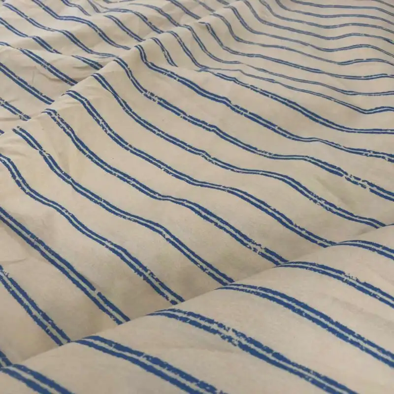 Pigment microfiber fabric woven printed mattress fabric for home textile