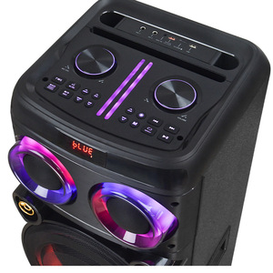 Portable Speaker With 2 <b>Wireless</b> <b>Microphones</b> 3060W Output Rechargeable Battery For Outdoor Karaoke Parties - Product Image 4