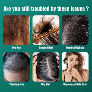 Ensembles de bain pour hommes Nature Herbal Platycladus Usman Herbe Fixation des cheveux Contrôle de l'huile Élimination des pellicules Véritable barre de savon shampooing - Product Image 3