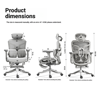 Chaise d'ordinateur réglable en plastique avec dossier ergonomique pour le bureau à domicile et les jeux, confortable pour une utilisation prolongée
