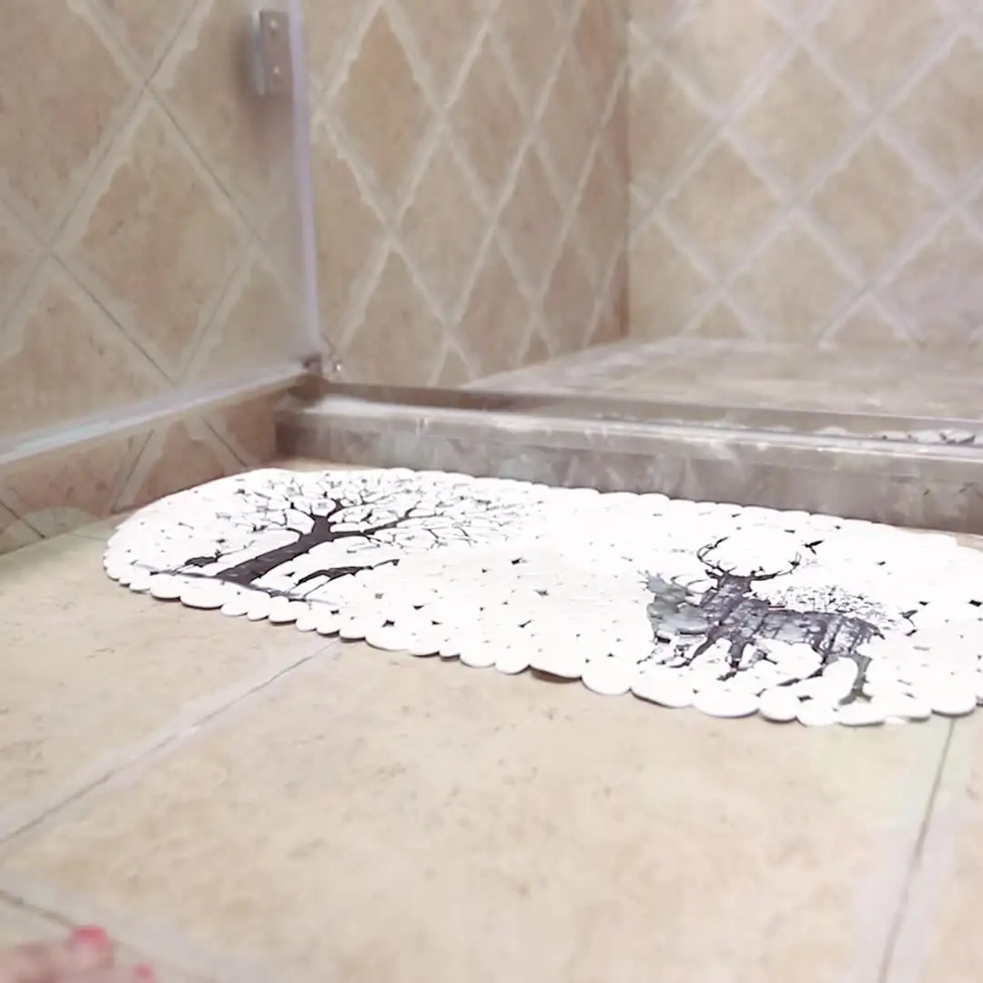 인쇄된 욕실 매트, 욕조 미끄럼 방지 매트, TPE 샤워 및 샤워 바닥 매트