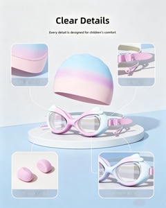 <span class=keywords><strong>Occhialini</strong></span> da Nuoto <span class=keywords><strong>per</strong></span> Bambini JW-YY82 con Lenti in PC, Comodi e Leggeri, Include Set di Tappi <span class=keywords><strong>per</strong></span> le Orecchie e Cuffia da Nuoto - Product Image 3