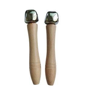Campanas de mano de madera con un solo timbre, instrumento de percusión Orff para niños, para entrenamiento sensorial y de ritmo. - Product Image 3