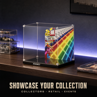 Blocs de construction personnalisés multi-tailles Mini poupée jouet à collectionner étui transparent anti-poussière protection acrylique présentoir