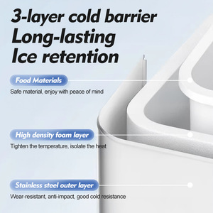 Máquina para hacer hielo en stock, máquina para hacer hielo portátil con asa de transporte, bolsas de hielo autolimpiables y cesta para hielo para el hogar - Product Image 4