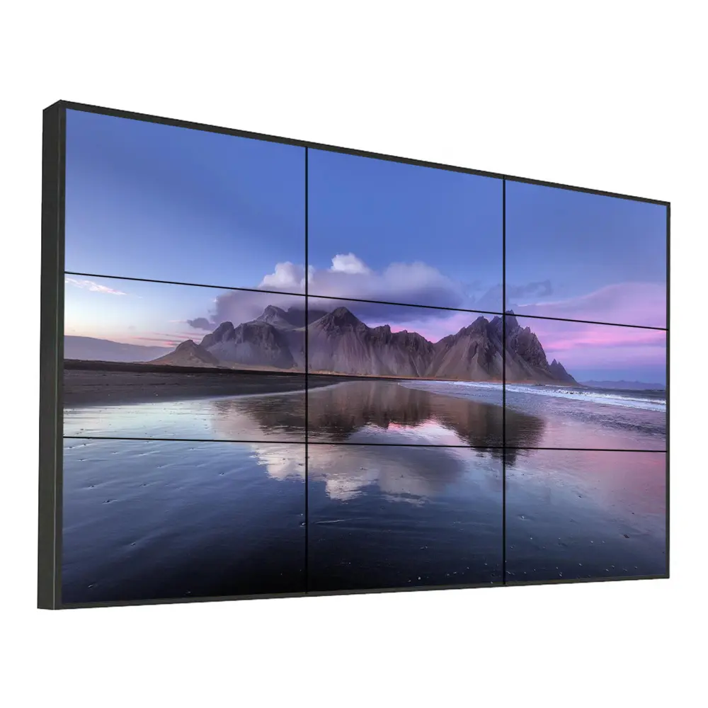 49 55 65 인치 실내 4k LCD 비디오 월 패널 2x2 3x3 디스플레이 저렴한 가격 접합 mutil 광고 화면