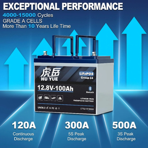<span class=keywords><strong>Weize</strong></span> 12.8V 100Ah groupe 24 batterie au lithium à semi-conducteurs 120A BMS Protection à basse température Cycle profond 500A/3S décharge de crête 5000 cycles - Product Image 3