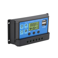 Controlador Solar PWM de Fábrica AIsmartlink, 10A 20A 30A 40A 60A 100A PWM, 12V 24V