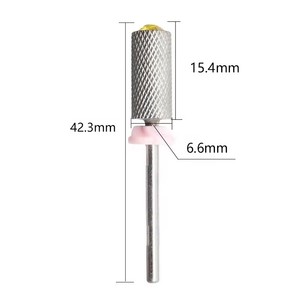 Tungsten Steel Diamond Nail Drill Bit Electric Manicure Drills Pedicure Mill Bits <b>Files</b> Nail Art Tools Cuticle Drill Bit - Product Image 2