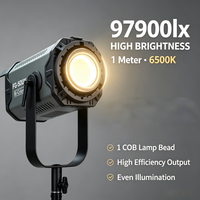 Lumière vidéo LED COB professionnelle Jixio 500W, bicolore 2700-6500K, CRI 95, contrôle APP/DMX, éclairage continu, photographie en studio