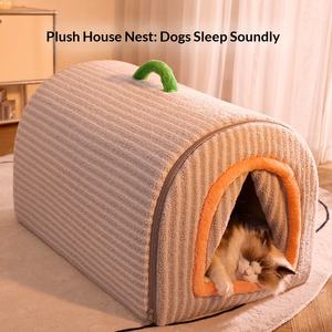 Cuccia per Gatti Autunno/Inverno, Letto per Cani Staccabile e Lavabile, Cuccia Grande per Golden Retriever, Cuccia Chiusa per Animali Domestici - Product Image 1