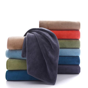 Elegante <span class=keywords><strong>Set</strong></span> di <span class=keywords><strong>asciugamani</strong></span> per Hotel in microfibra di colore solido per camere e resort di lusso tessuto per ospitalità antimicrobica - Product Image 2