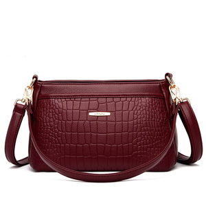 Women Branded Trend Hand Bag Female Causal Shoulder Handbags Embroidery Thread <b>Small</b> PU Leather Crossbody Bags - Product Image 2