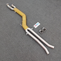 Tuyau d'échappement intermédiaire haute performance 101 mm avec bouclier thermique doré pour BMW M2 G87