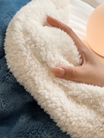 Couverture polaire double couche de luxe Super douce en peluche fausse fourrure couleur pure literie jeter couverture portable couverture confortable