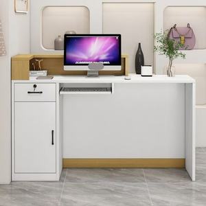 Mostrador de Recepción, Mostrador para Caja y Comercio Minorista, Mesa de Recepción Minimalista de Madera, Muebles de Oficina Personalizables - Product Image 3